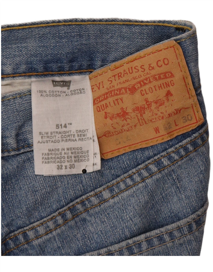 Levi's Vaqueros rectos ajustados 512 para hombre W32 L30 Algodón azul