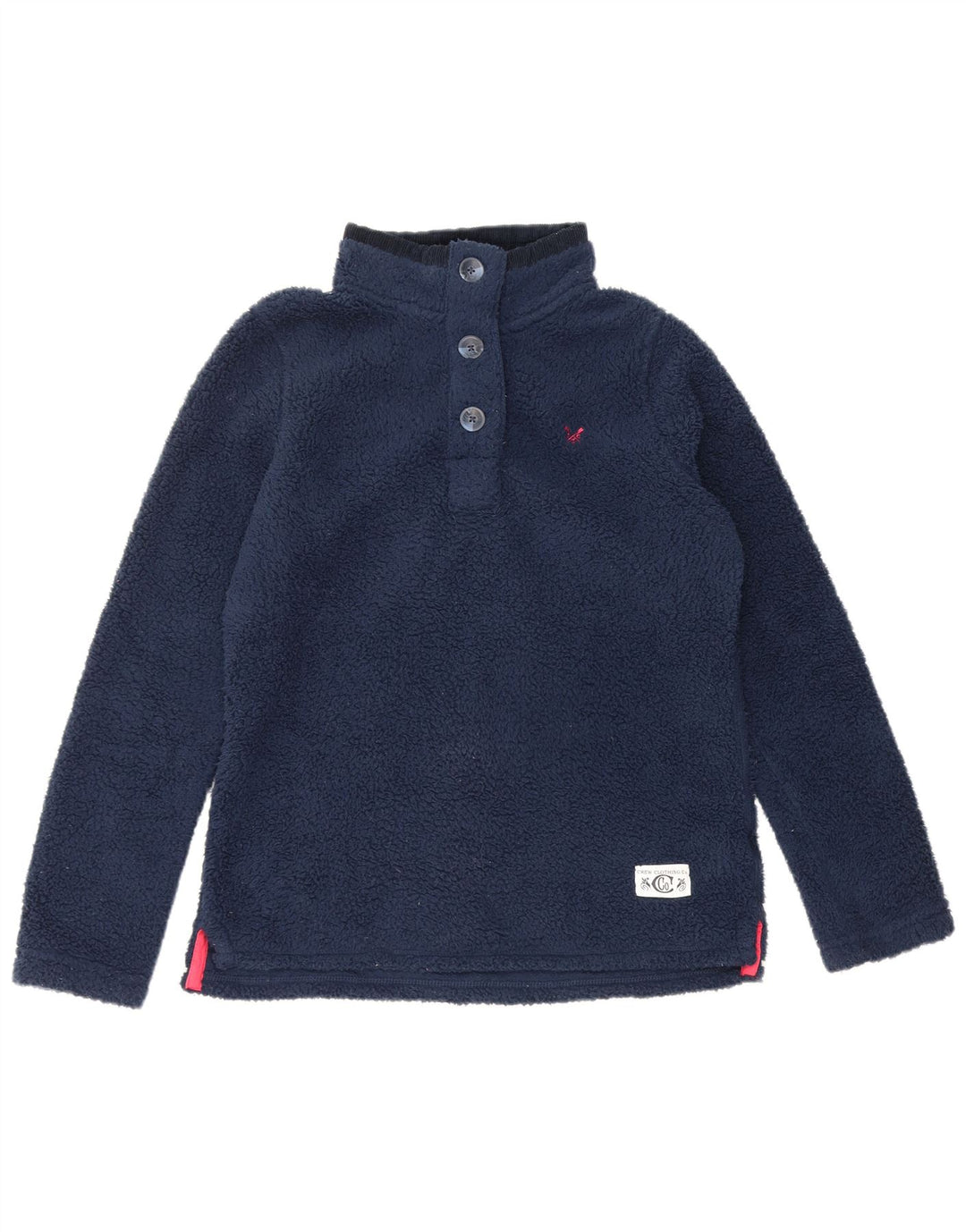 Crew Clothing Jersey de forro polar para mujer UK 12 Medio Azul marino Poliéster