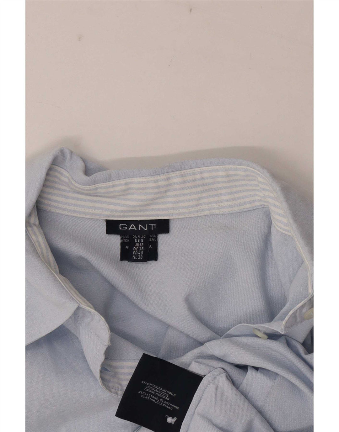 Camisa Gant para mujer Reino Unido 42 Algodón azul medio