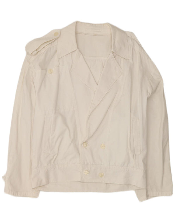 VINTAGE Chaqueta bomber militar para hombre IT 52 XL Blanco