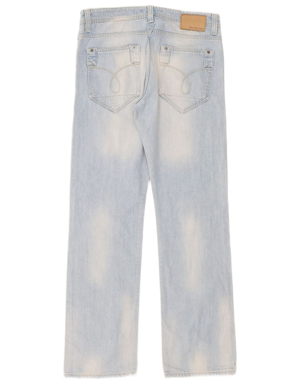 Vaqueros Rectos Calvin Klein Mujer W32 L34 Algodón Azul