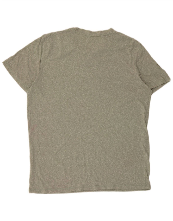 Jack & Jones Hombre Camiseta Top Large Verde Moteado Poliéster