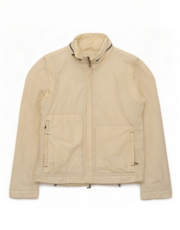 Murphy & Nye Chaqueta bomber con capucha para mujer UK 10 Small Off White Cotton