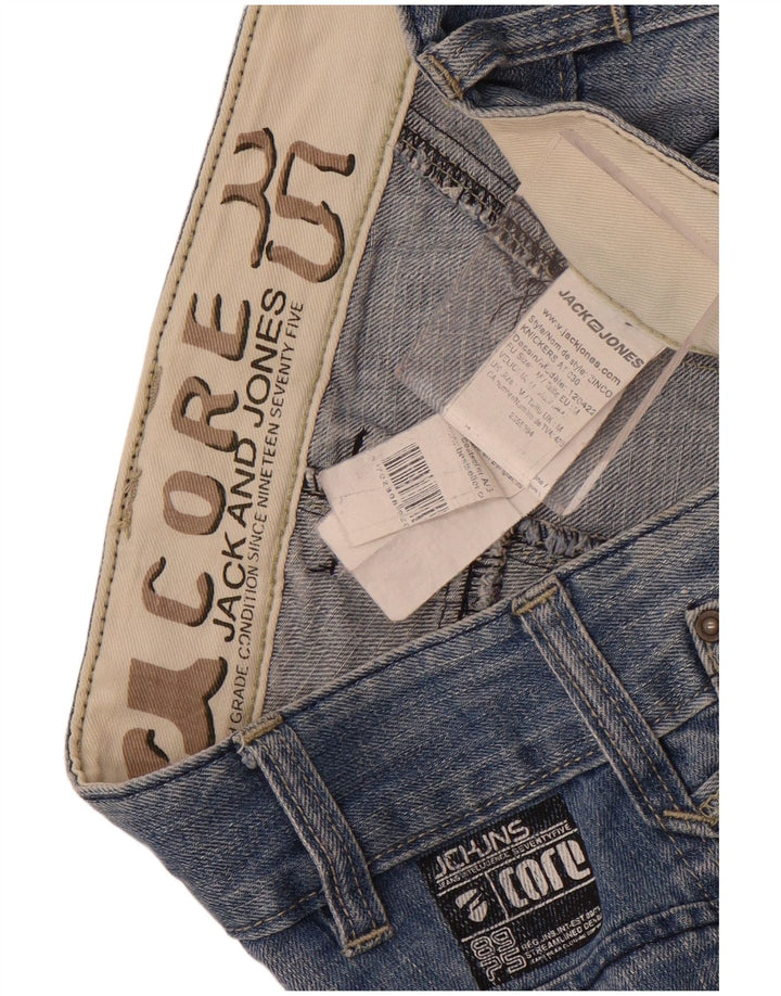 Jack & Jones Mens Shorts De Mezclilla Medio W32 Algodón Azul