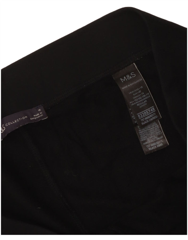 Marks & Spencer Leggings para mujer UK 40 XL Algodón negro