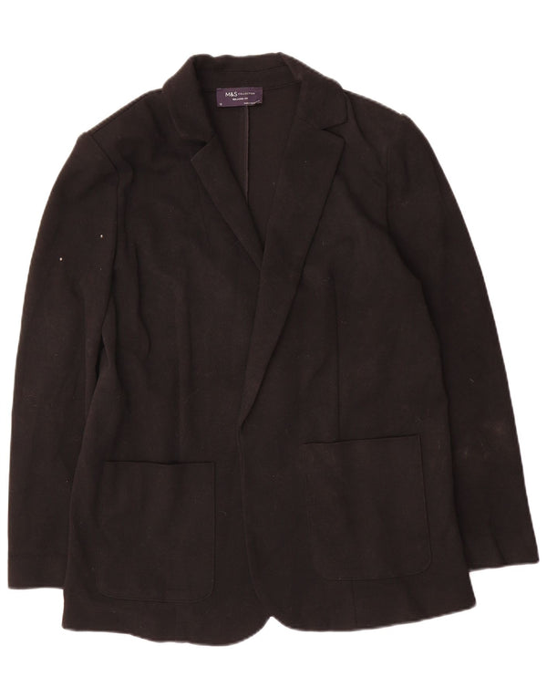Chaqueta tipo blazer de corte relajado para mujer Marks & Spencer UK 42 Azul marino mediano