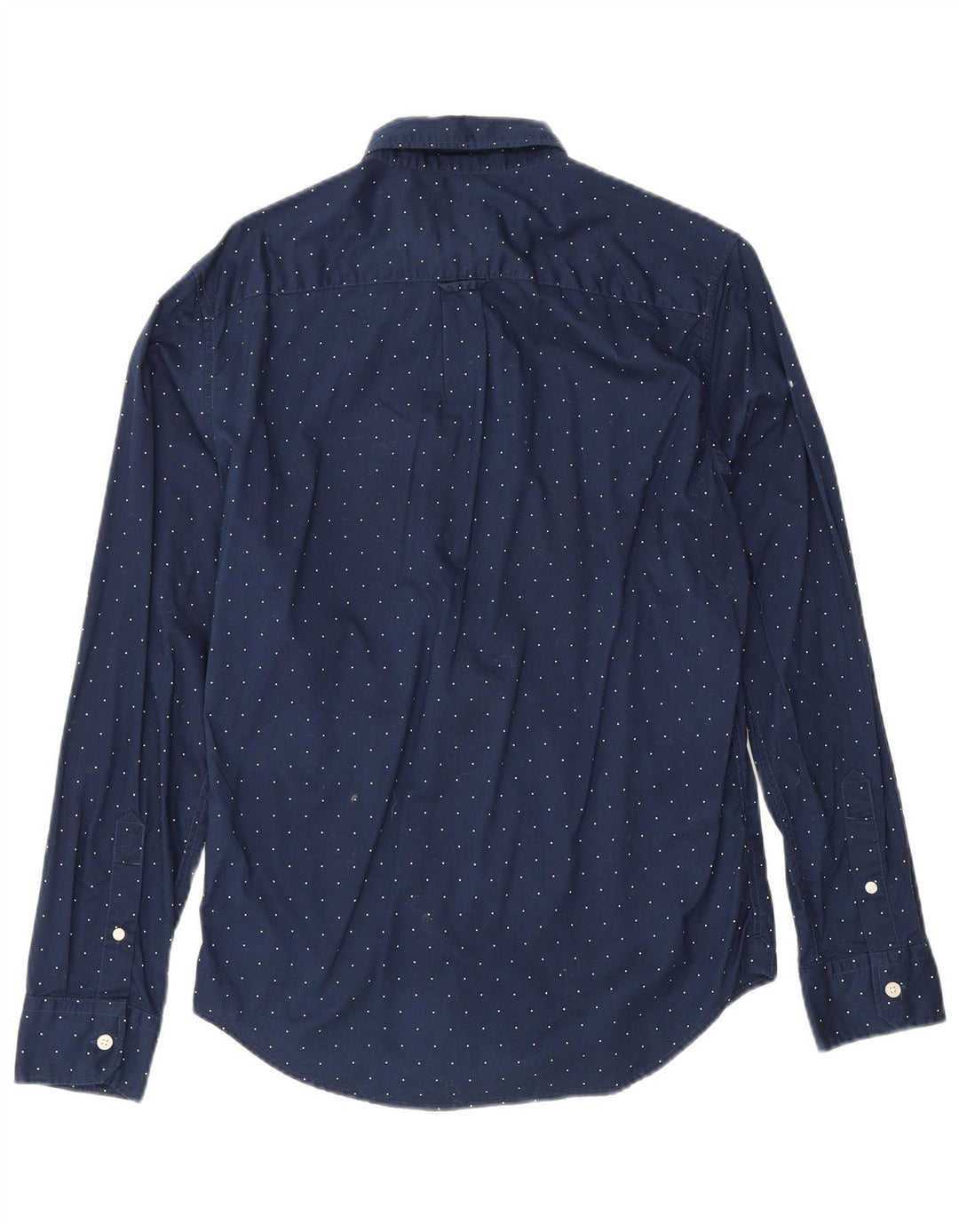 American Eagle Camisa De Hombre Pequeña De Algodón Con Manchas Azul Marino