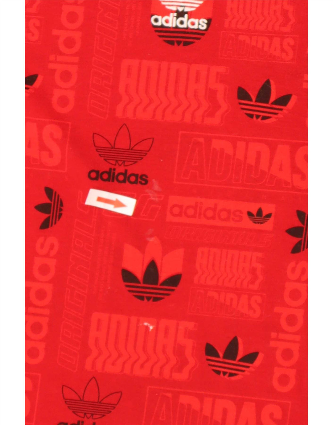 Adidas Hombre Regular Graphic Camiseta Top Medio Rojo Poliéster