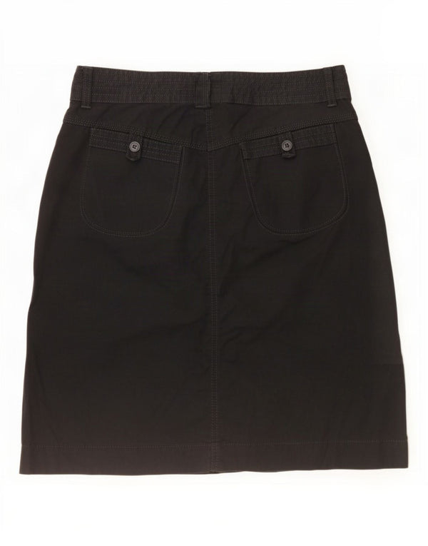 Marks & Spencer Falda recta para mujer UK 44 Grande W34 Algodón negro