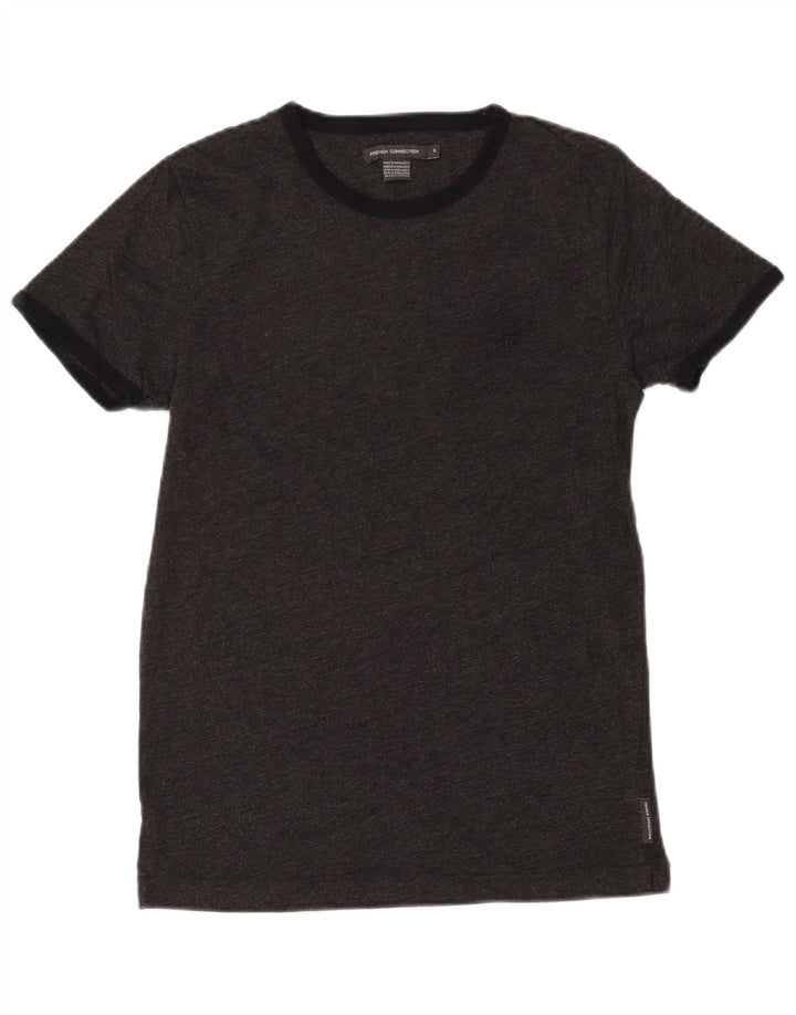 French Connection Camiseta para hombre Top Small Gris Algodón