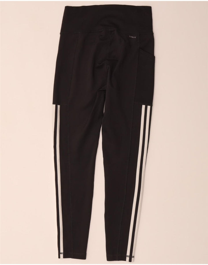 Adidas Leggings Climalite para mujer Reino Unido 8/10 Pequeño Negro Poliéster