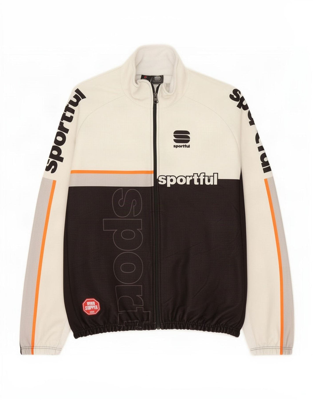 Sportful Hombre Chaqueta De Chándal Con Gráfico XL Blanco Colorblock Poliéster
