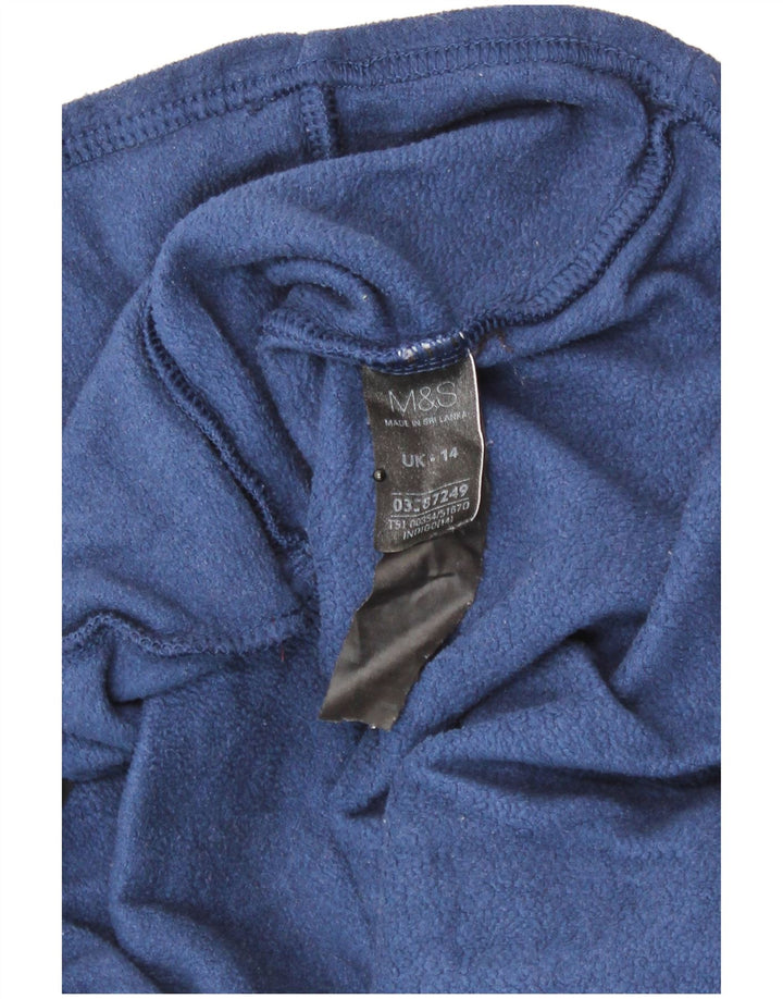 Marks & Spencer Chaqueta polar para mujer UK 44 Mediana Azul marino Poliéster