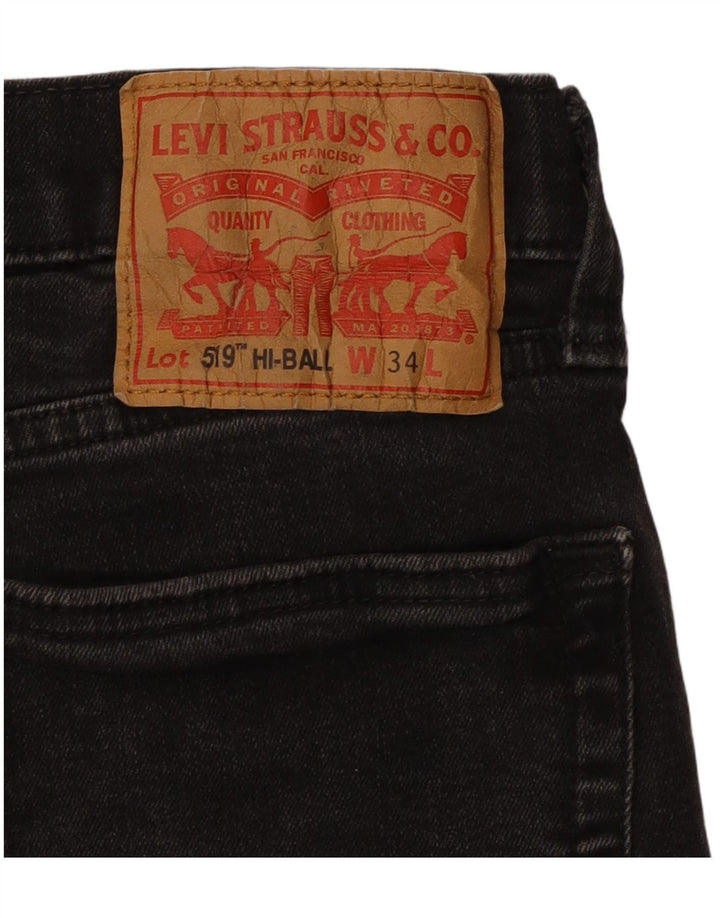 LEVI'S Jeans ajustados 519 Hi-Ball para hombre W34 L28 Algodón negro