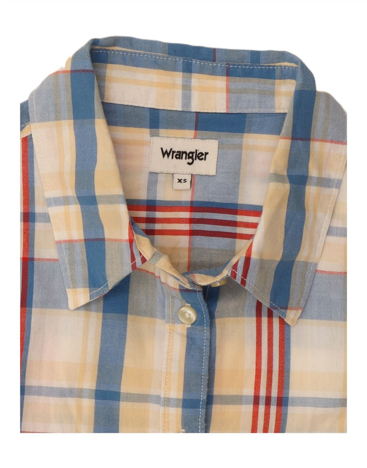 Wrangler Camisa para mujer UK 6 XS Algodón a cuadros multicolor