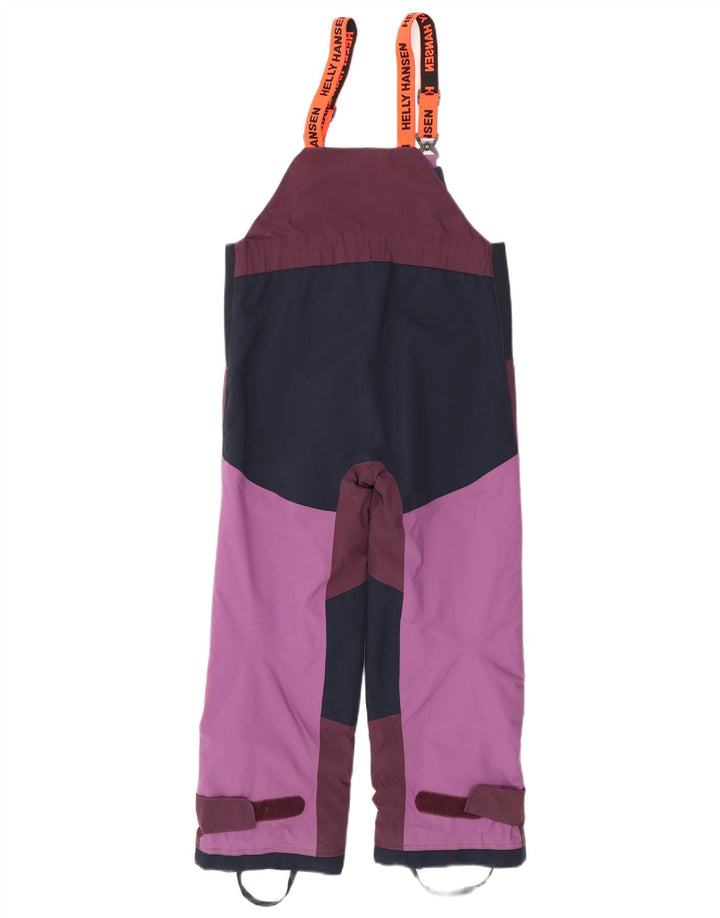 Helly Hansen Pantalones de esquí para niña 8-9 años Morado Poliéster color block