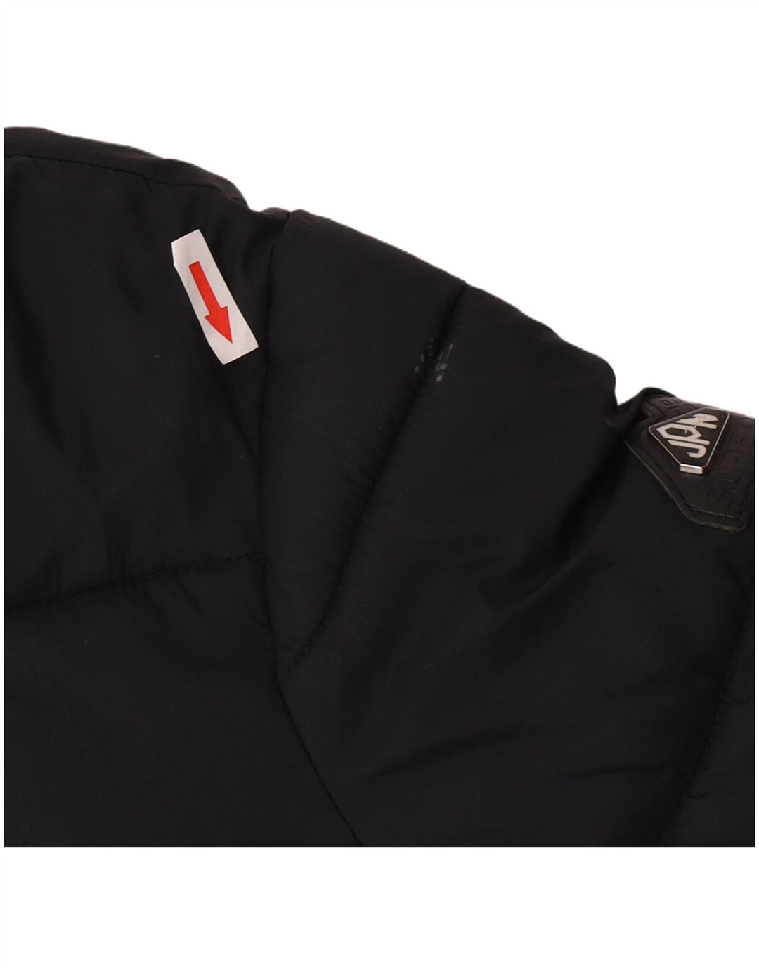 Superdry Chaqueta Acolchada Mujer UK 8 Small Nylon Negro