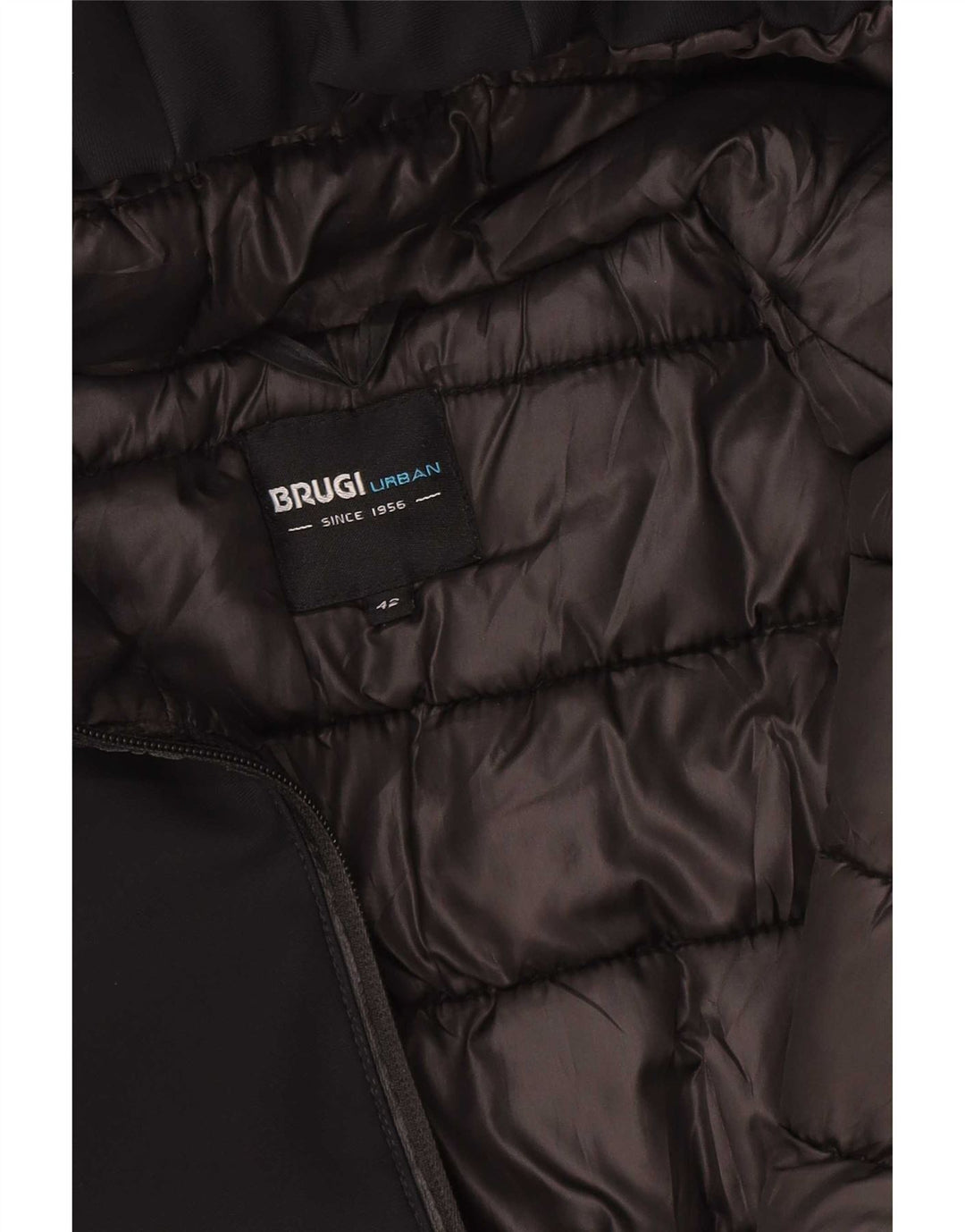 Brugi Abrigo acolchado con capucha para mujer IT 42 Medium Black