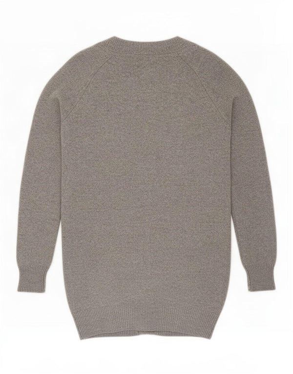 Massimo Dutti Cárdigan Mujer UK 46 Large Lana Gris