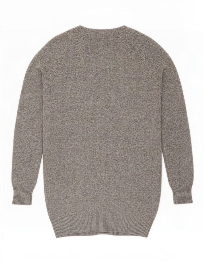 Massimo Dutti Cárdigan Mujer UK 46 Large Lana Gris
