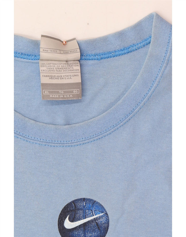 NIKE Hombre Graphic Vest Top XL Algodón Azul