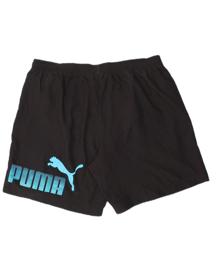 Puma Pantalones cortos deportivos gráficos para hombre XL Poliéster negro