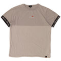Ellesse Hombre Camiseta gráfica Top Algodón color block gris medio