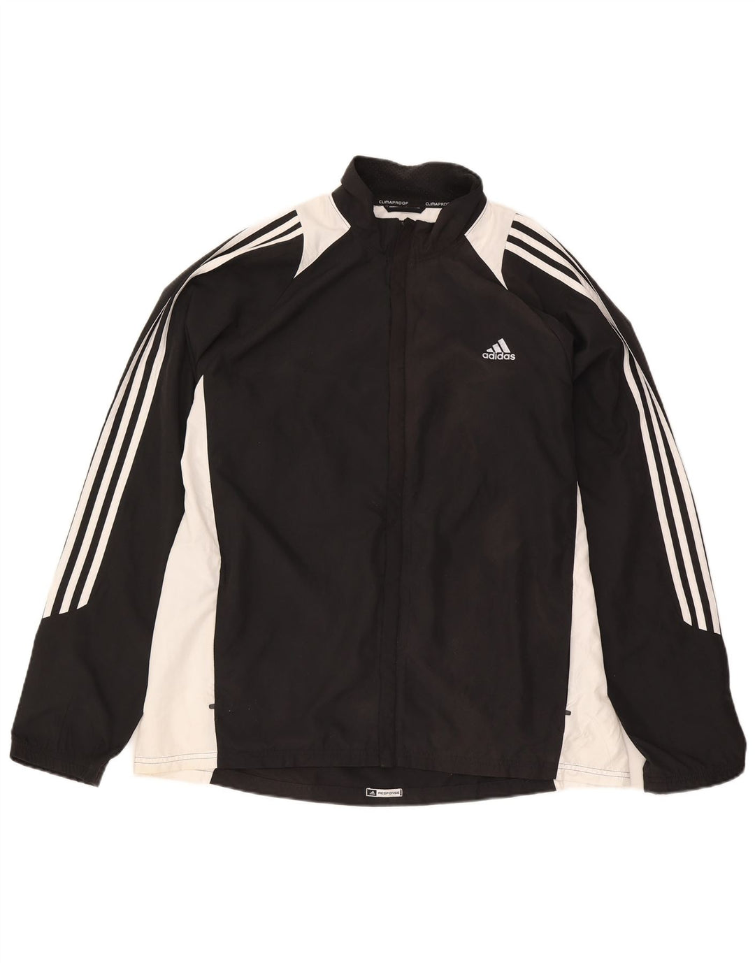 Adidas Mens Clima 365 Rain Jacket UK 42 XL Negro Colorblock Poliéster