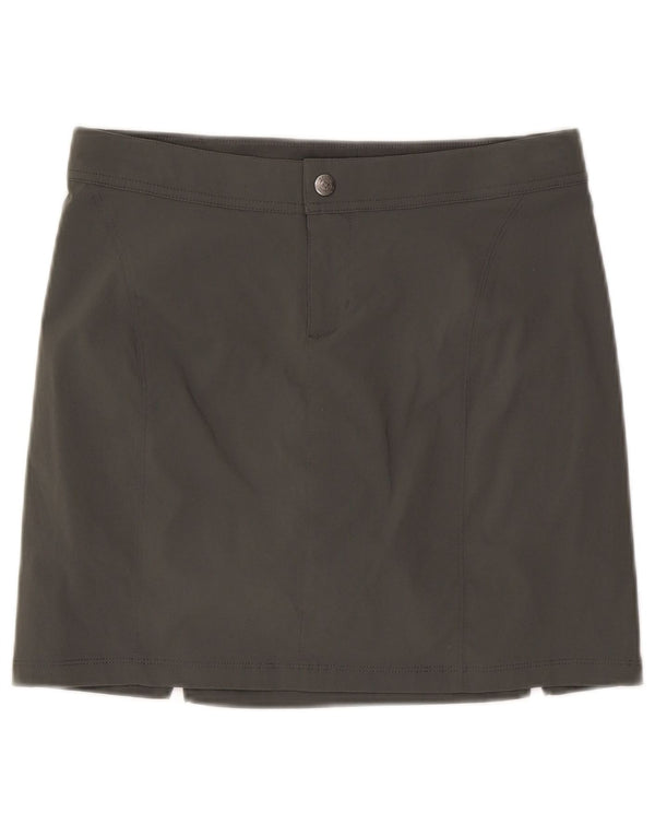 Columbia Minifalda de cintura baja para mujer UK 8 Small W30 Nylon gris