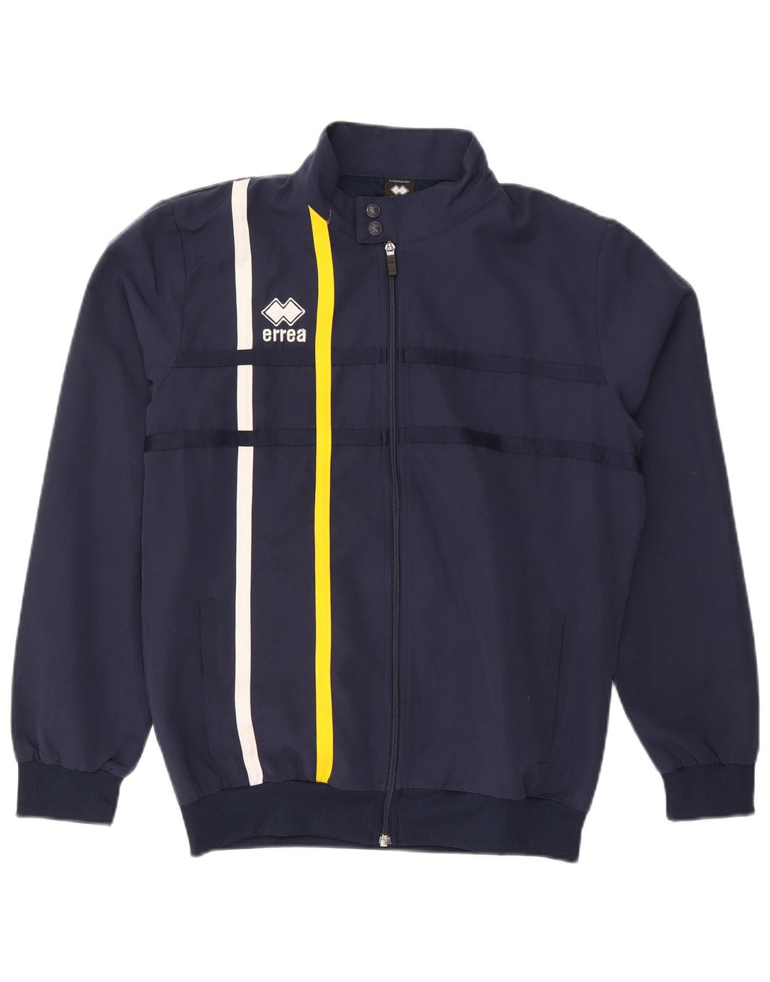 Errea Chaqueta Bomber para Hombre UK 40 Grande Poliéster a Rayas Azul Marino