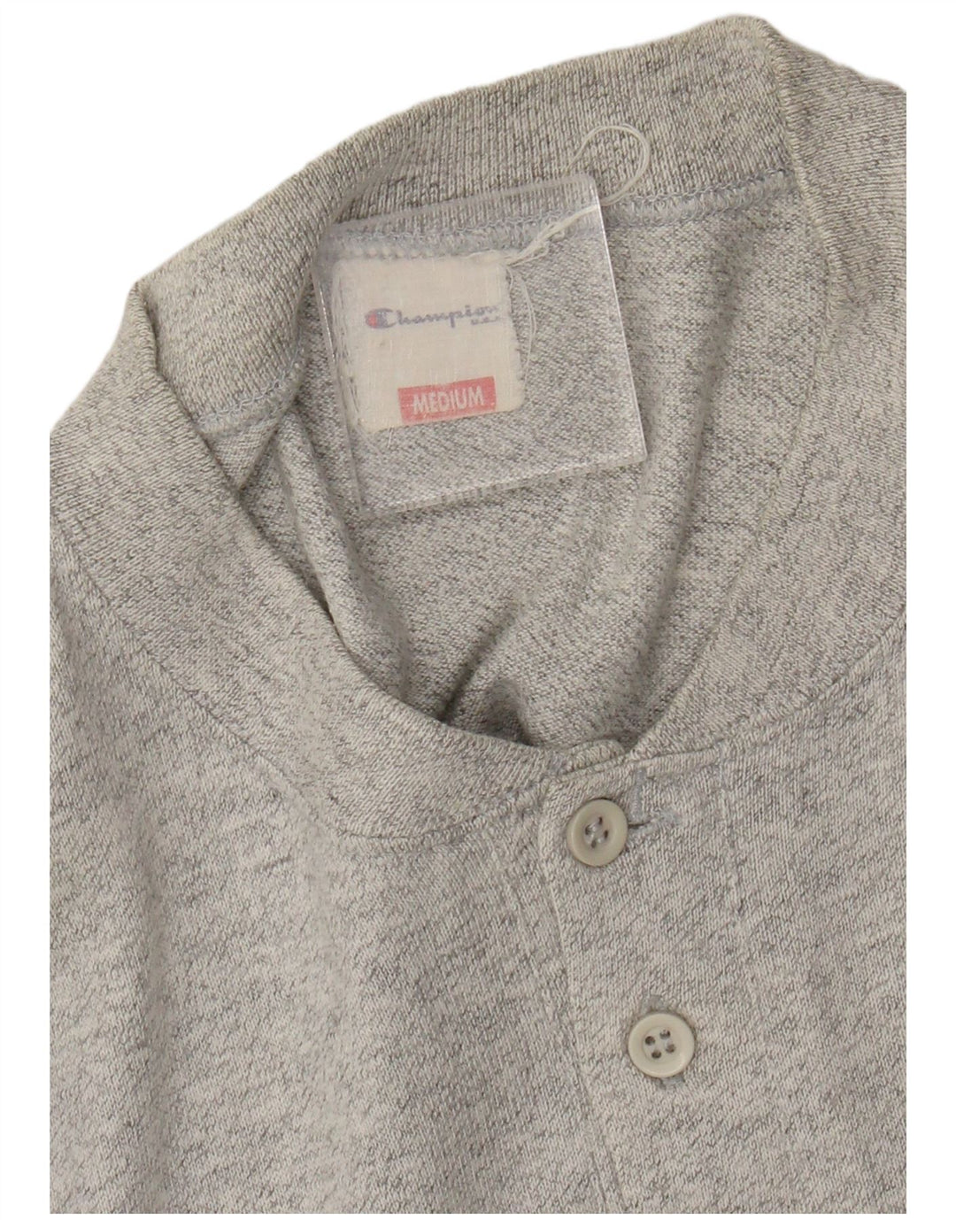 Champion Camiseta Hombre Top Gris Medio Algodón