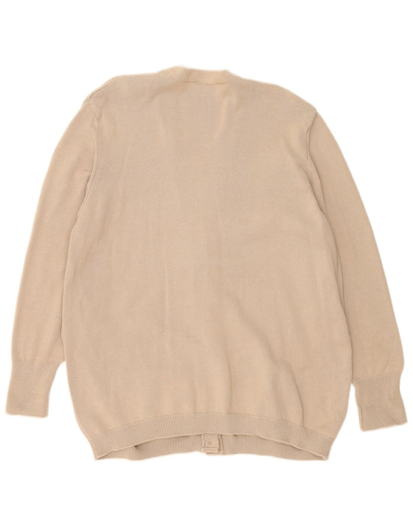 Marks & Spencer Suéter tipo cárdigan St. Michael para mujer UK 20 2XL Algodón beige