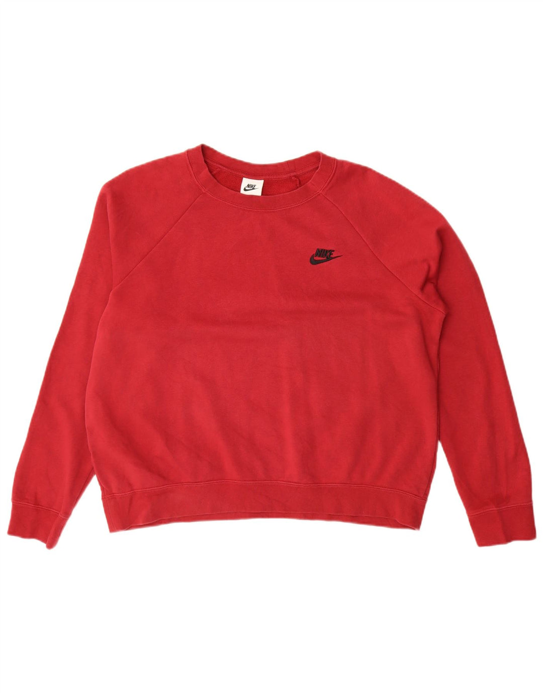 Nike - Sudadera extragrande para mujer, talla 40, algodón rojo grande