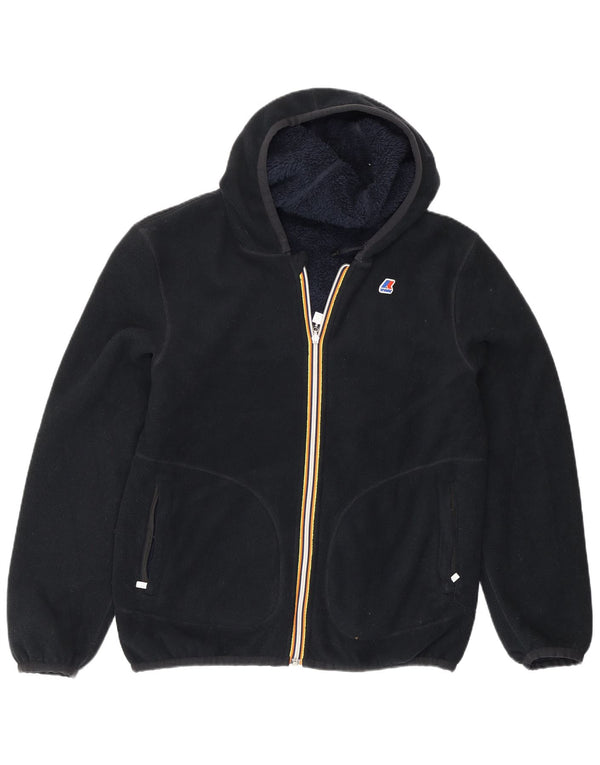 K-Way Chaqueta polar reversible con capucha para hombre UK 40 Large Poliéster azul marino