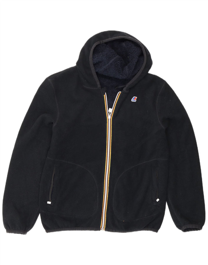 K-Way Chaqueta polar reversible con capucha para hombre UK 40 Large Poliéster azul marino