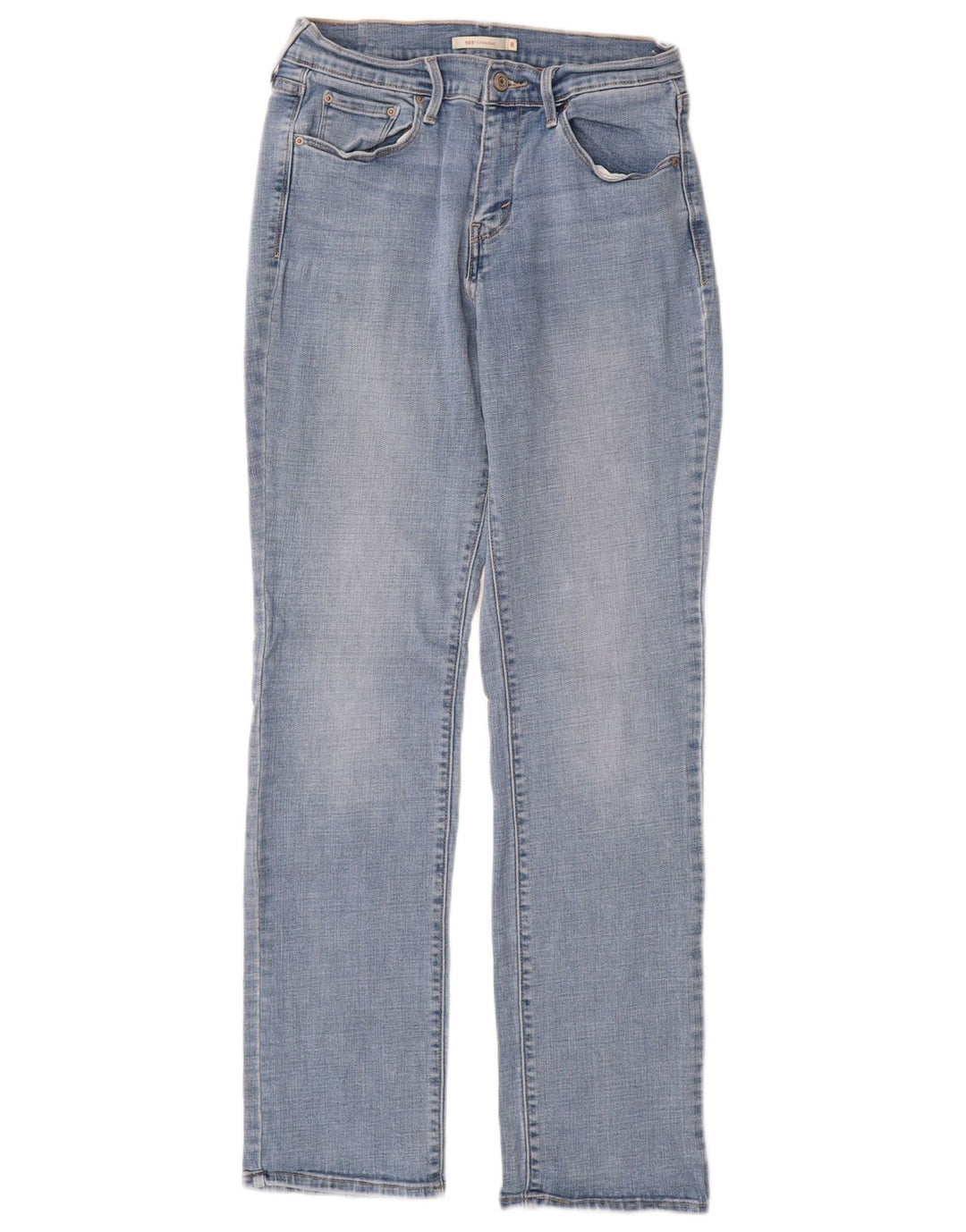 LEVI'S Jeans rectos 505 para mujer US 8 Medium W29 L32 Algodón azul