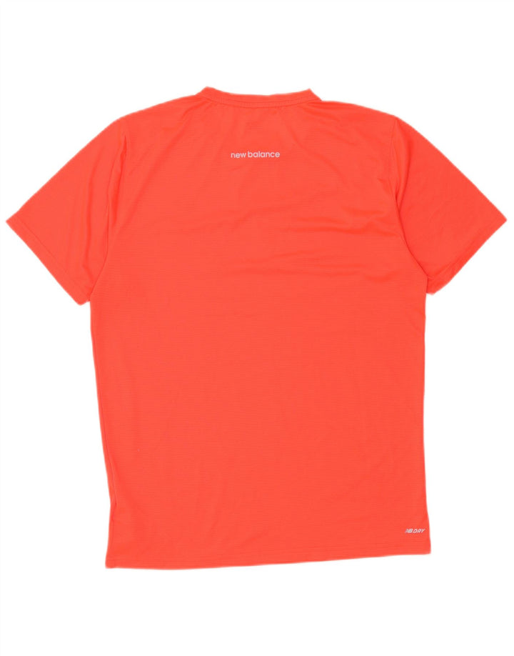 Camiseta New Balance Hombre Top Medium Naranja Poliéster