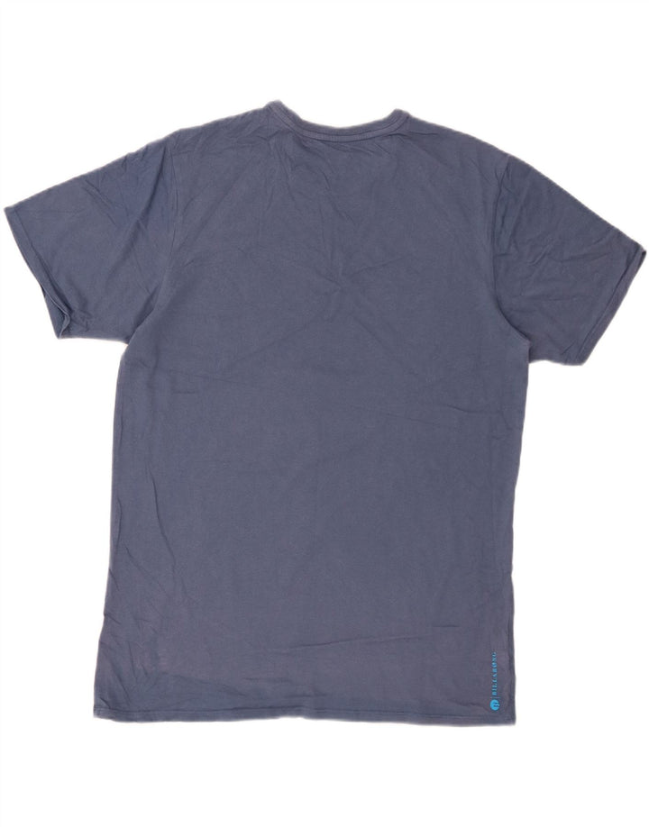 BILLABONG Camiseta gráfica ajustada para hombre Top grande de algodón azul marino