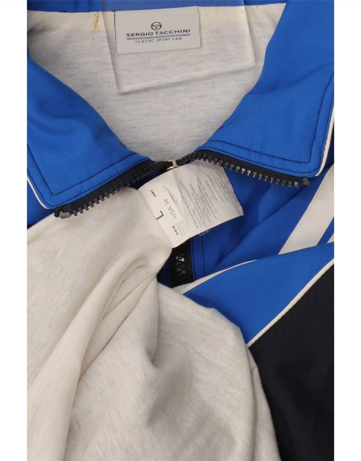 Sergio Tacchini - Chaqueta de chándal para hombre, talla grande, color azul marino