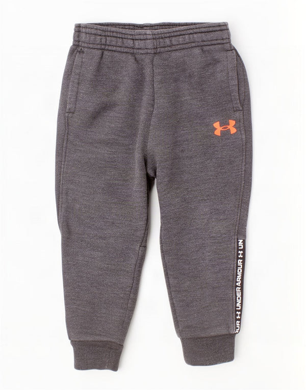 Under Armour Graphic Joggers - Pantalón de chándal para bebé, niño, 12-18 meses, gris
