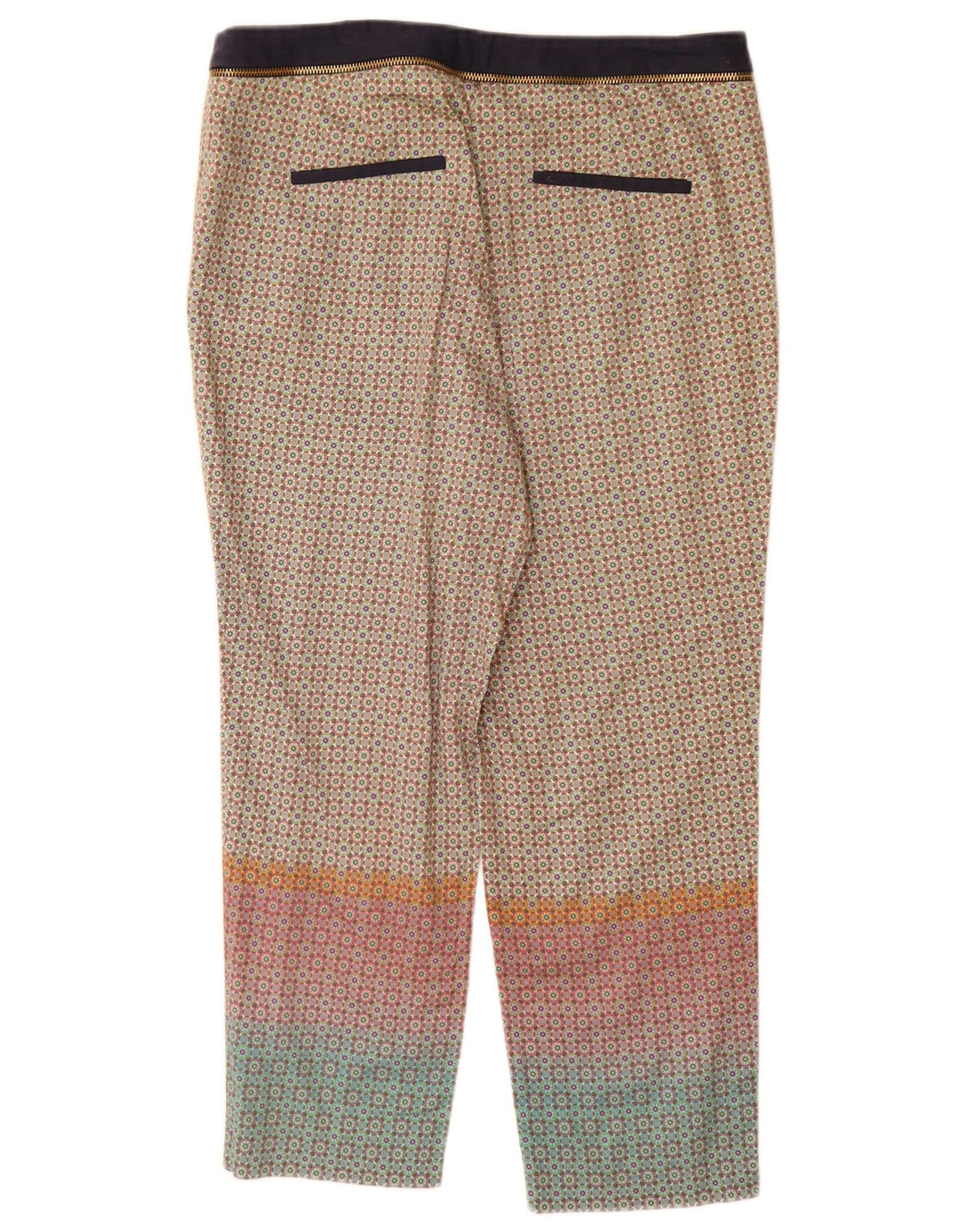 Zara Mujer Pantalones Cortos EU 40 Medium W30 L24 Multicolor Geométrico