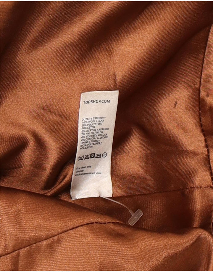 Topshop Abrigo Princesa para Mujer UK 40 Lana Negra Mediana