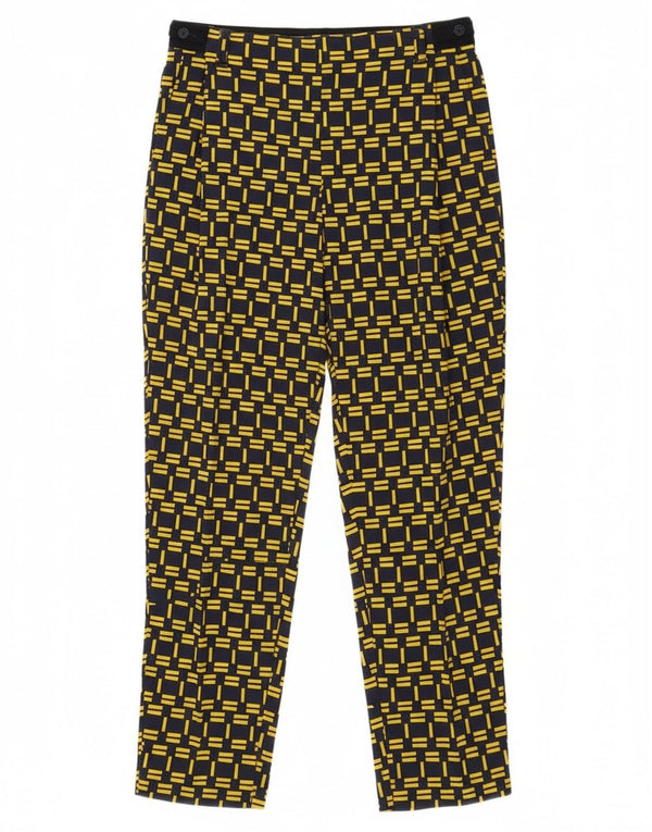 Zara Pantalón Chino Premamá Tapered XS W29 L26 Cuadros Amarillos