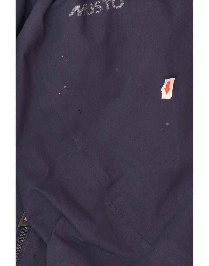 Musto Chaqueta impermeable con capucha para hombre UK 40 Large Poliéster azul marino