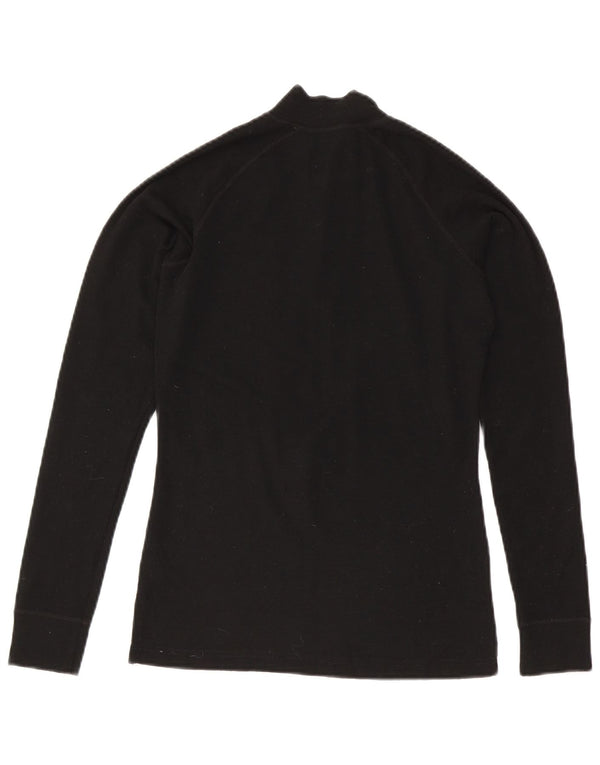 Jersey tipo jersey con cuello y cremallera para mujer de Mountain Warehouse UK 40 Small Lana negra