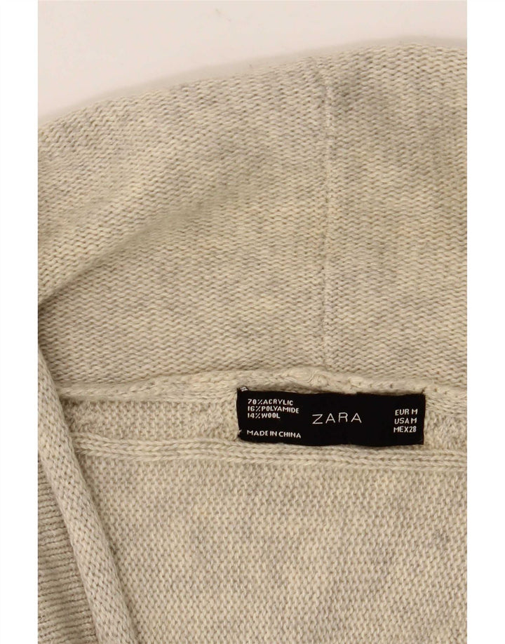 Zara Jersey Bolero para Mujer Reino Unido 42 Gris Medio Moteado
