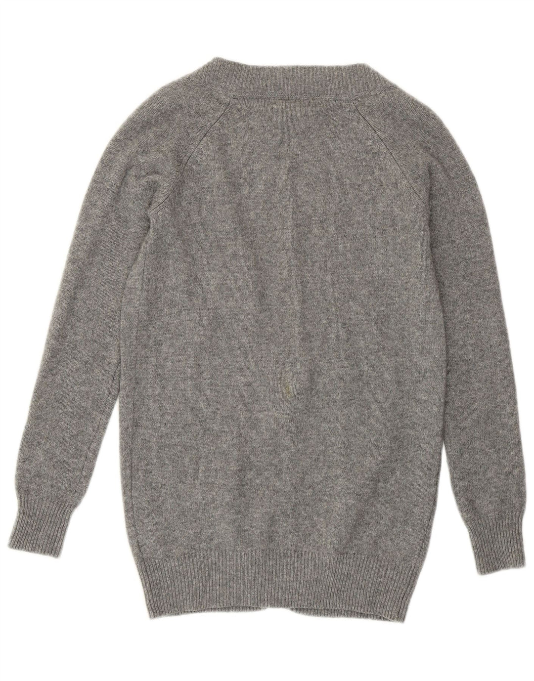 MASSIMO DUTTI Womens Cardigan Sweater UK 8 Small Grey Wool