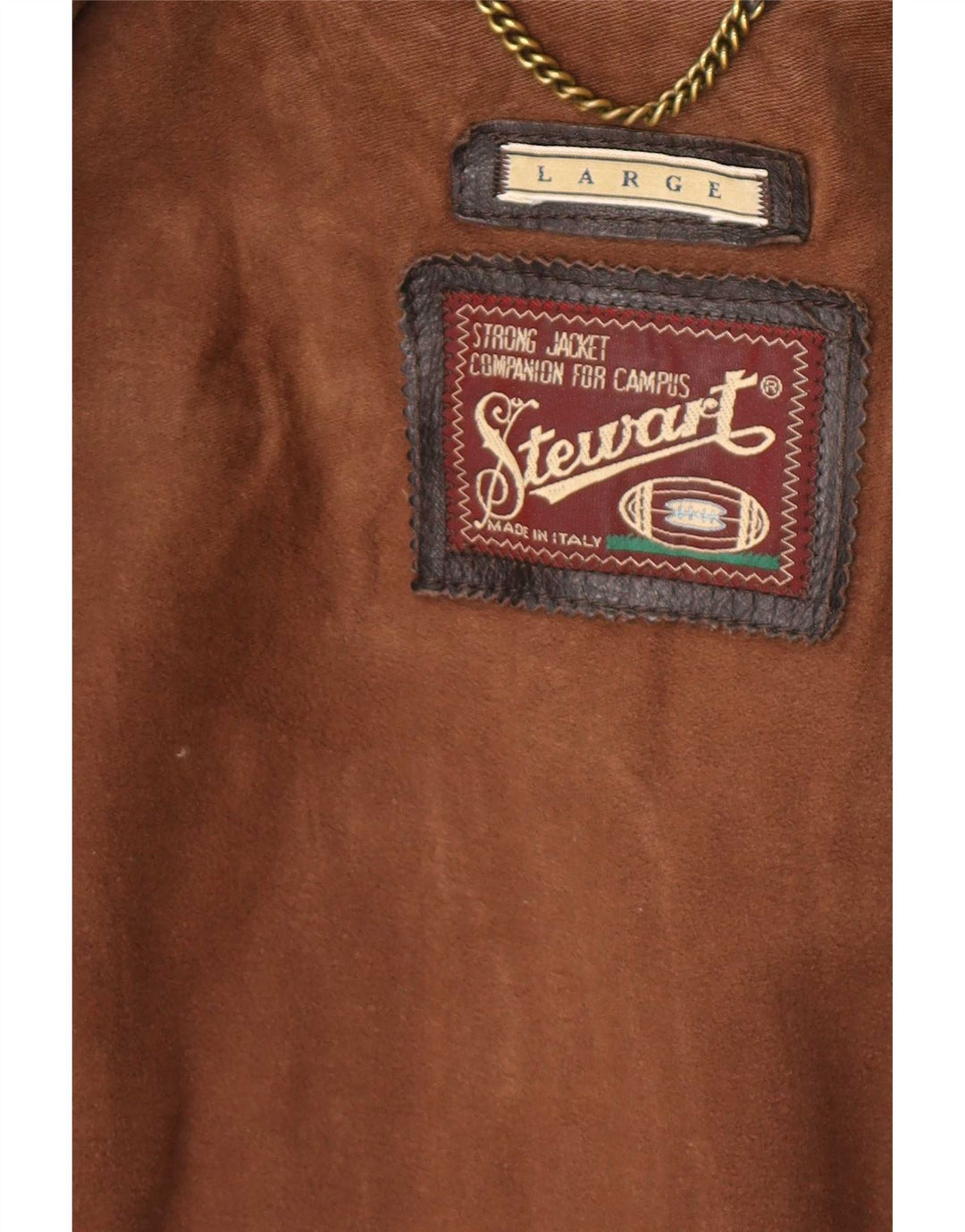 Stewart Chaqueta de cuero para hombre UK 40 Large Brown