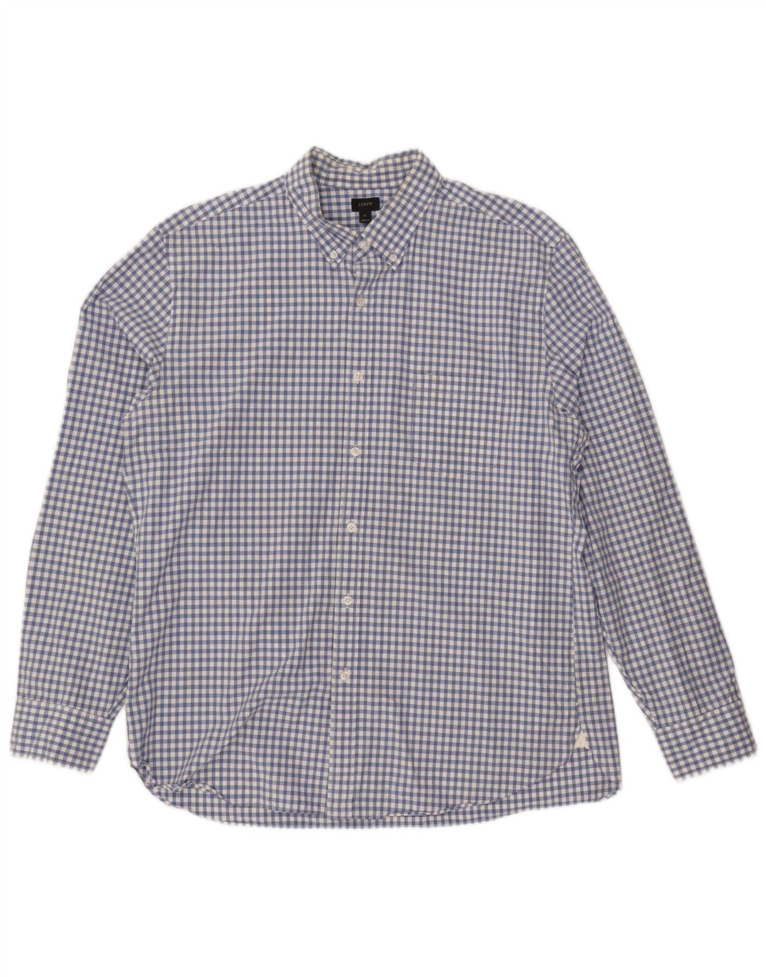 J. CREW Camisa para hombre XL Algodón a cuadros azules