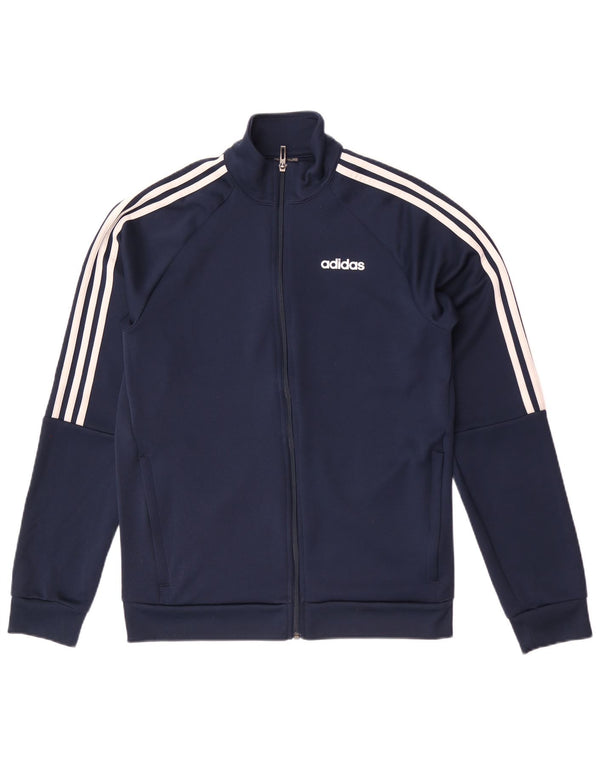 Adidas Mens Climalite Chándal Top Chaqueta Reino Unido 40/42 Medio Azul Marino